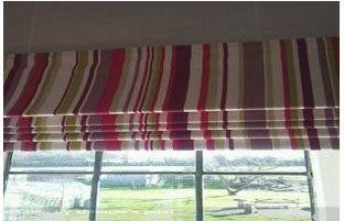 striped blinds
