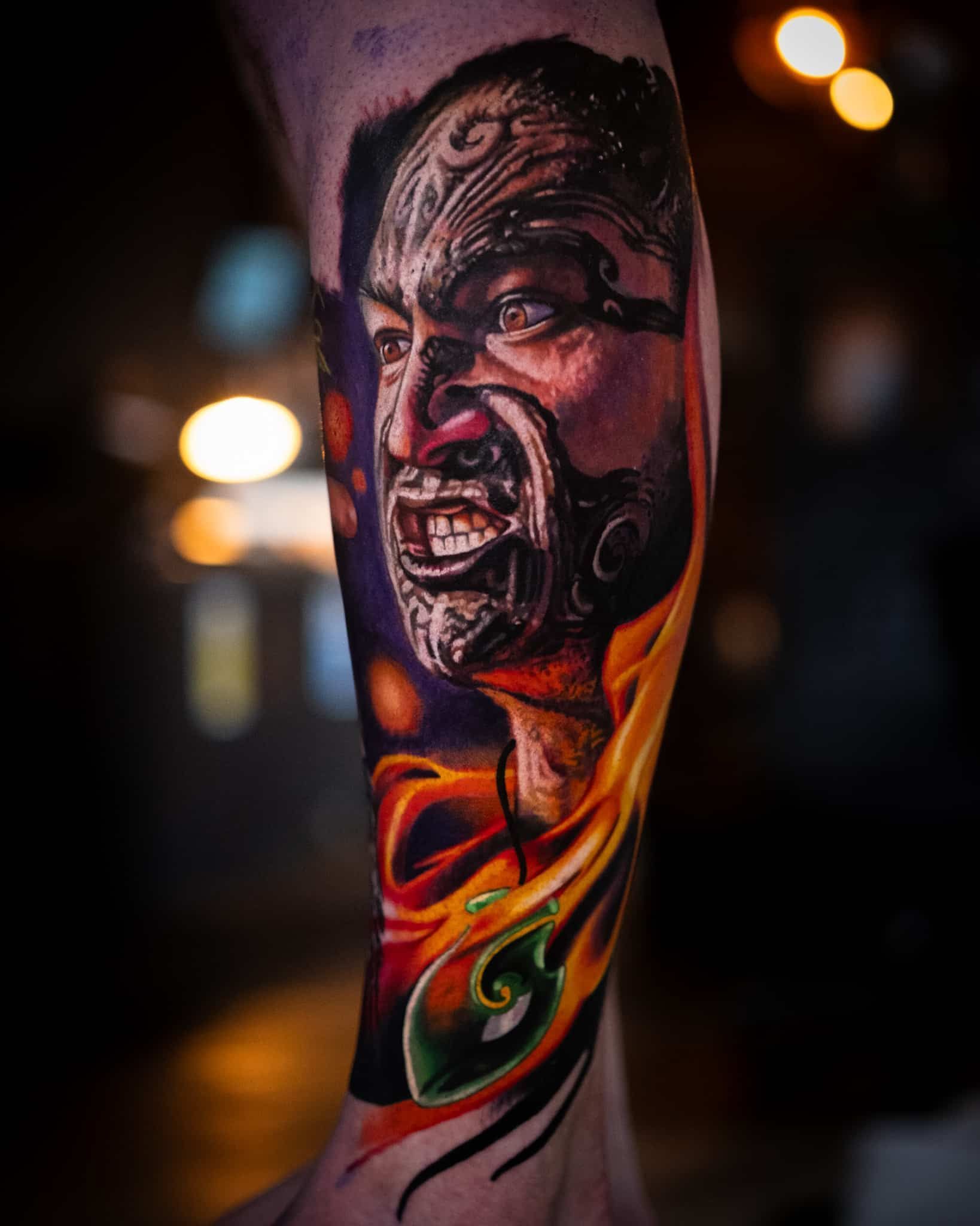 Tibor Varga Tattoo - dreamy back tattoo of a catamy