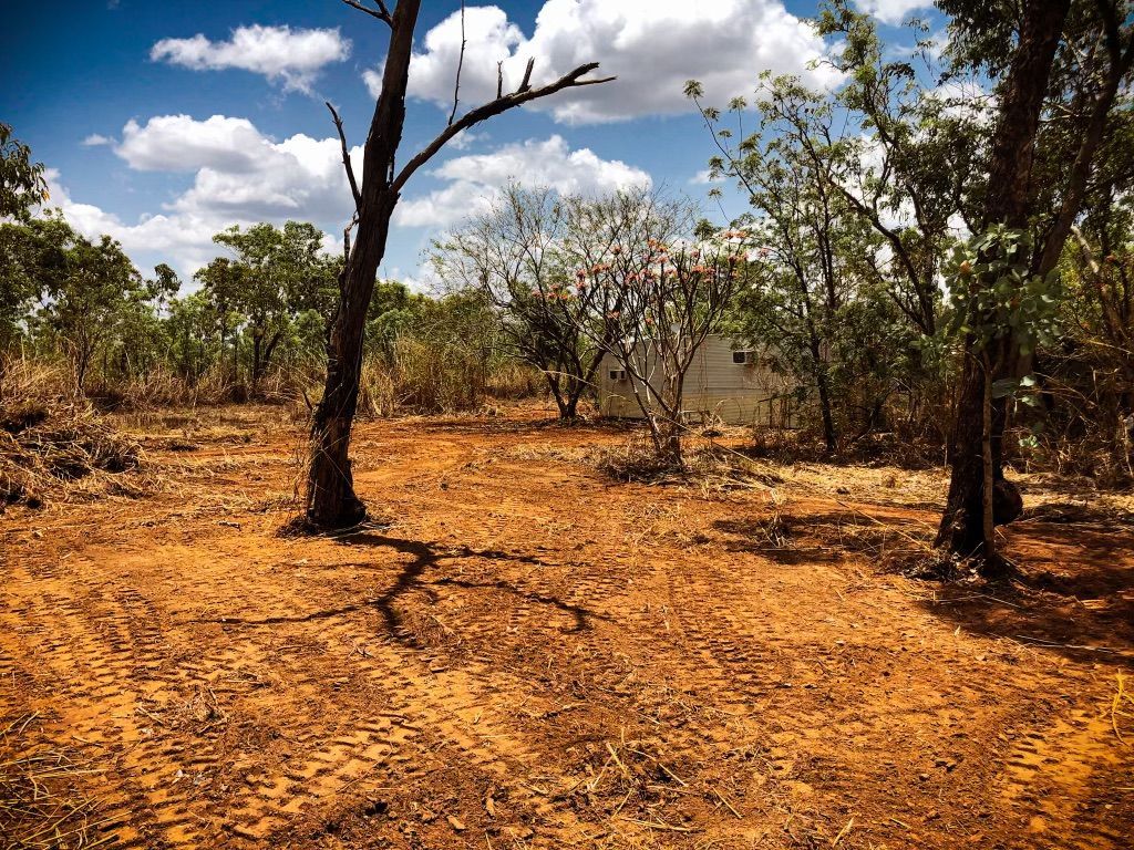 A dirt field with trees and a blue sky — Fewmore Contracting in Yarrawonga, NT