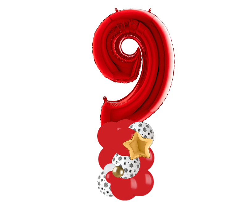 red and paw print column number 9