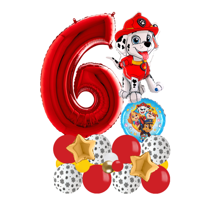 red paw patrol signature number 6
