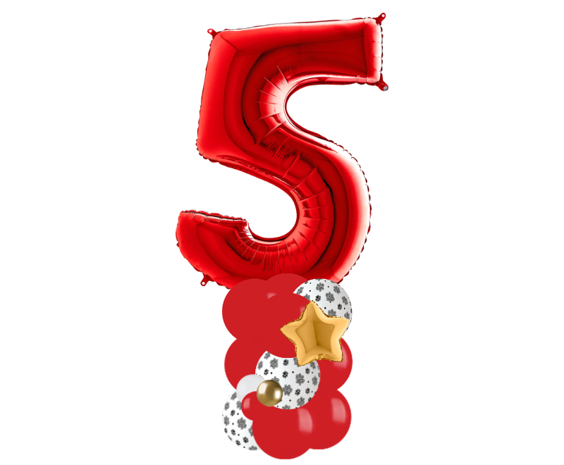 red and paw print column number 5