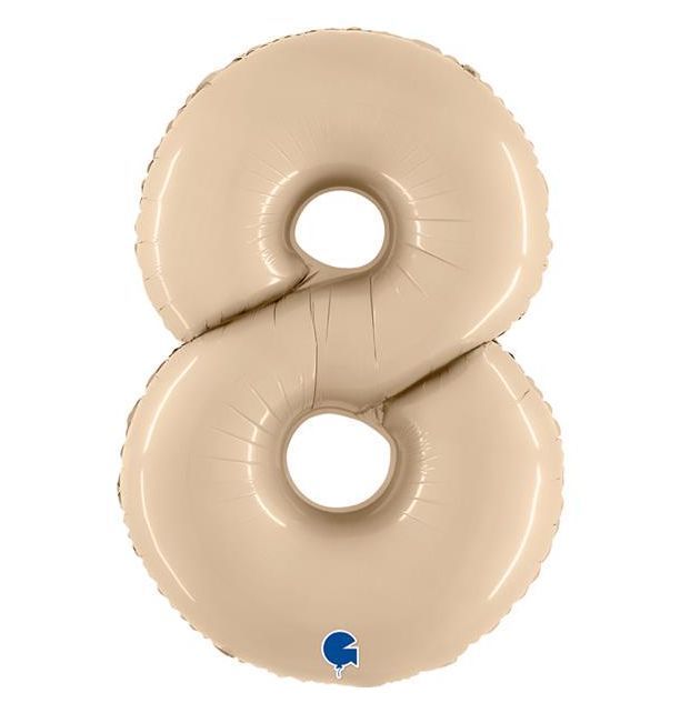 Gemar number 8 shaped foiled Cream 40