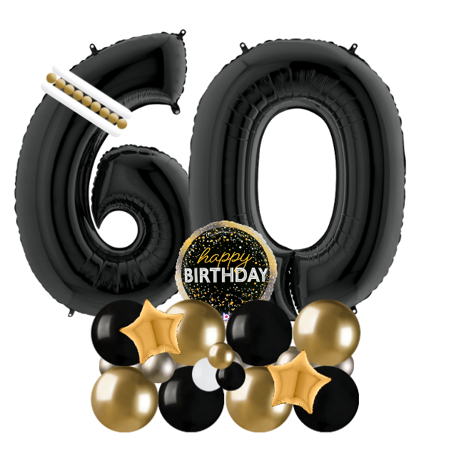 black and gold signature number 60