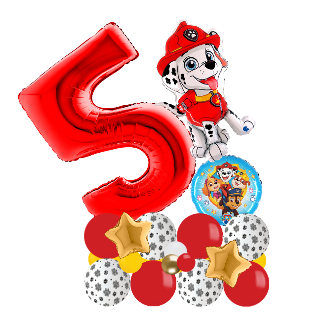 red paw patrol signature number 5