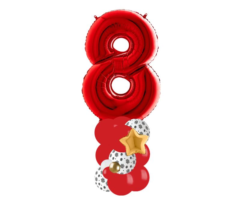 red and paw print column number 8
