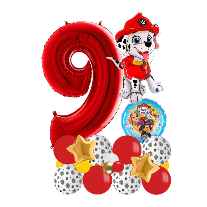 red paw patrol signature number 9
