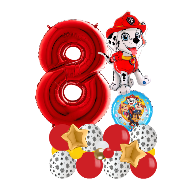 red paw patrol signature number 8