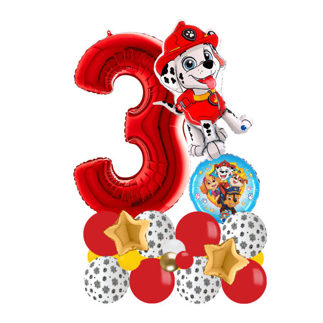 red paw patrol signature number 3