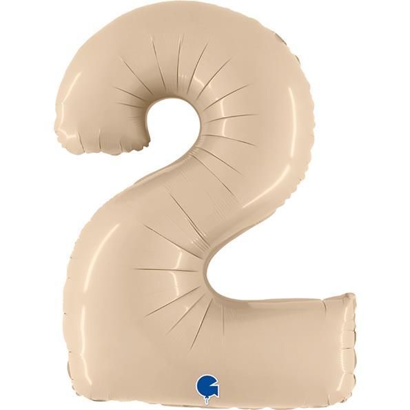Gemar number 2 shaped Cream foiled 40