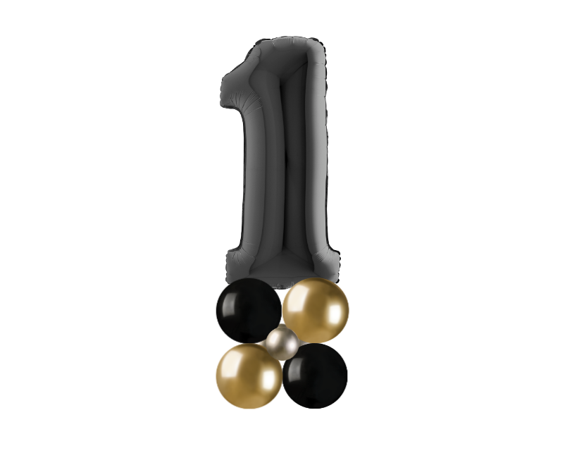 black and gold stack number 1