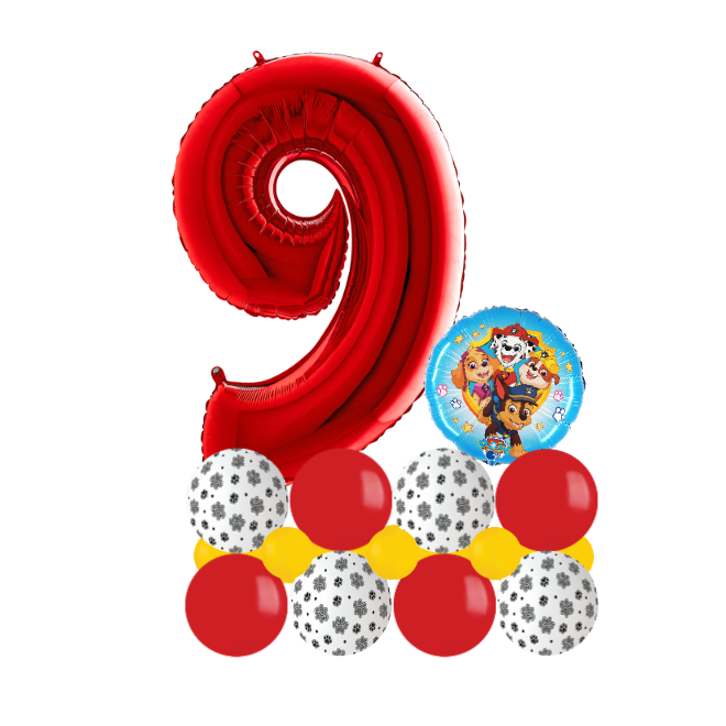 red paw patrol luxury number 9