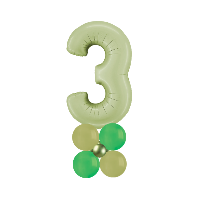 Dinosaur green stack number 9
