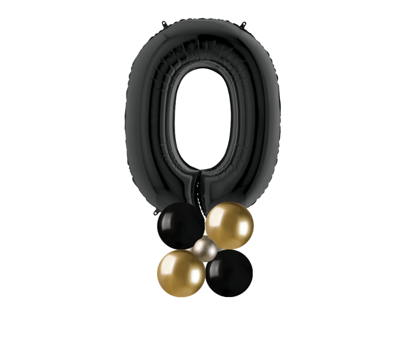 black and gold stack number 0