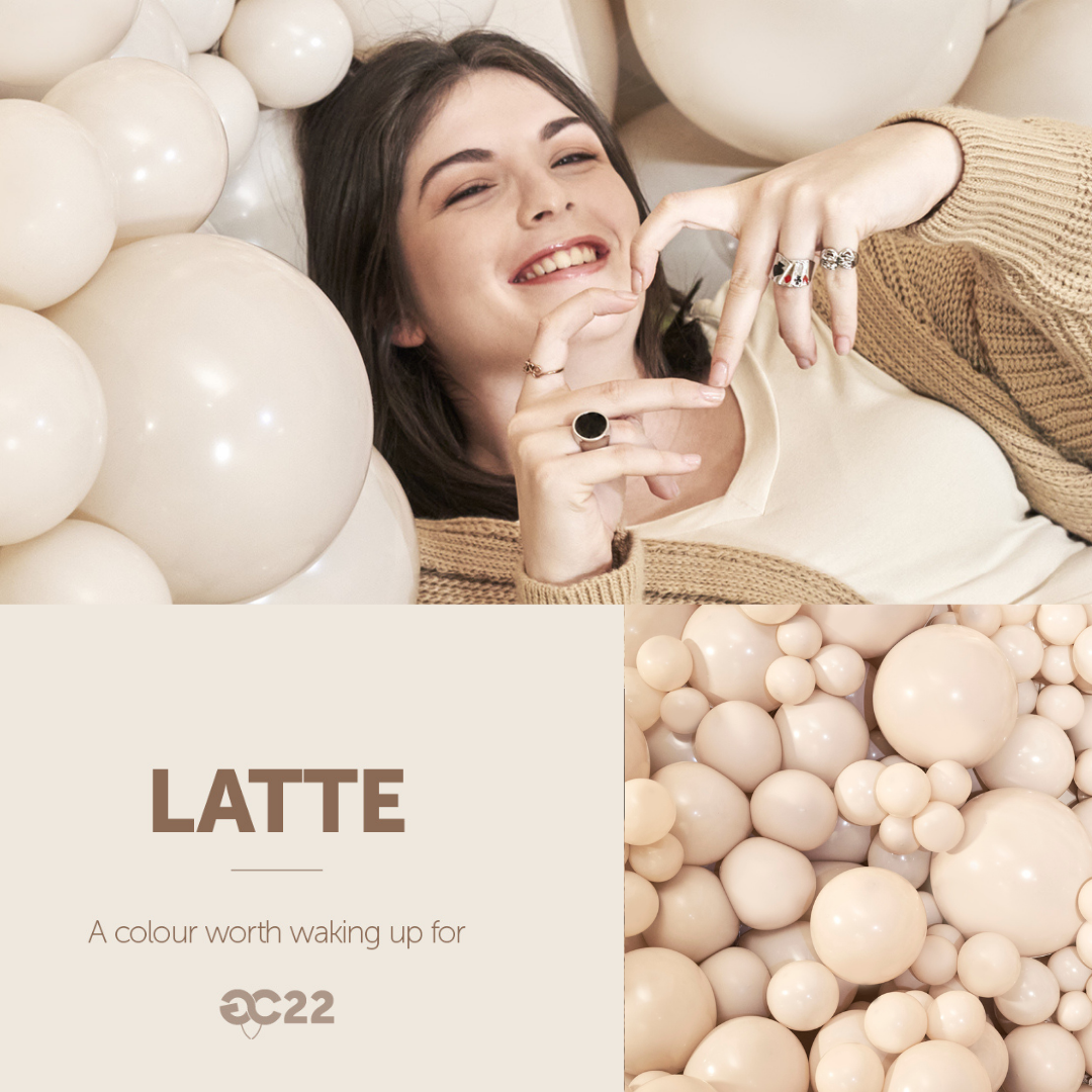 new trending beige latex balloons