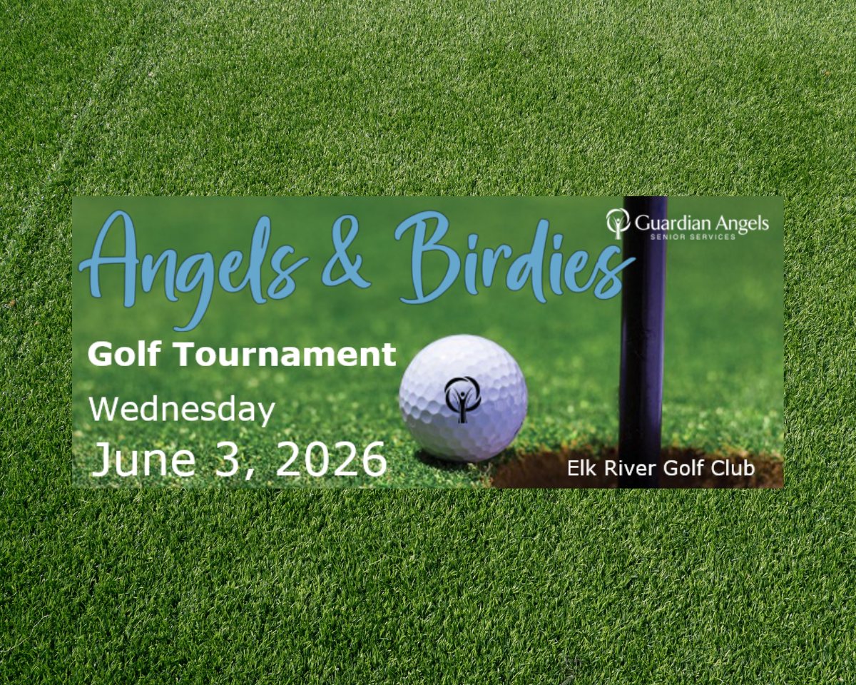 Announcement for the Angels & Birdies Golf Tournament at Elk River Golf Club on Wednesday, June 3, 2026.