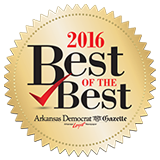a gold seal with the words `` best of the best '' and a red check mark .