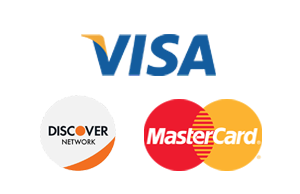 Visa and mastercard logos on a white background