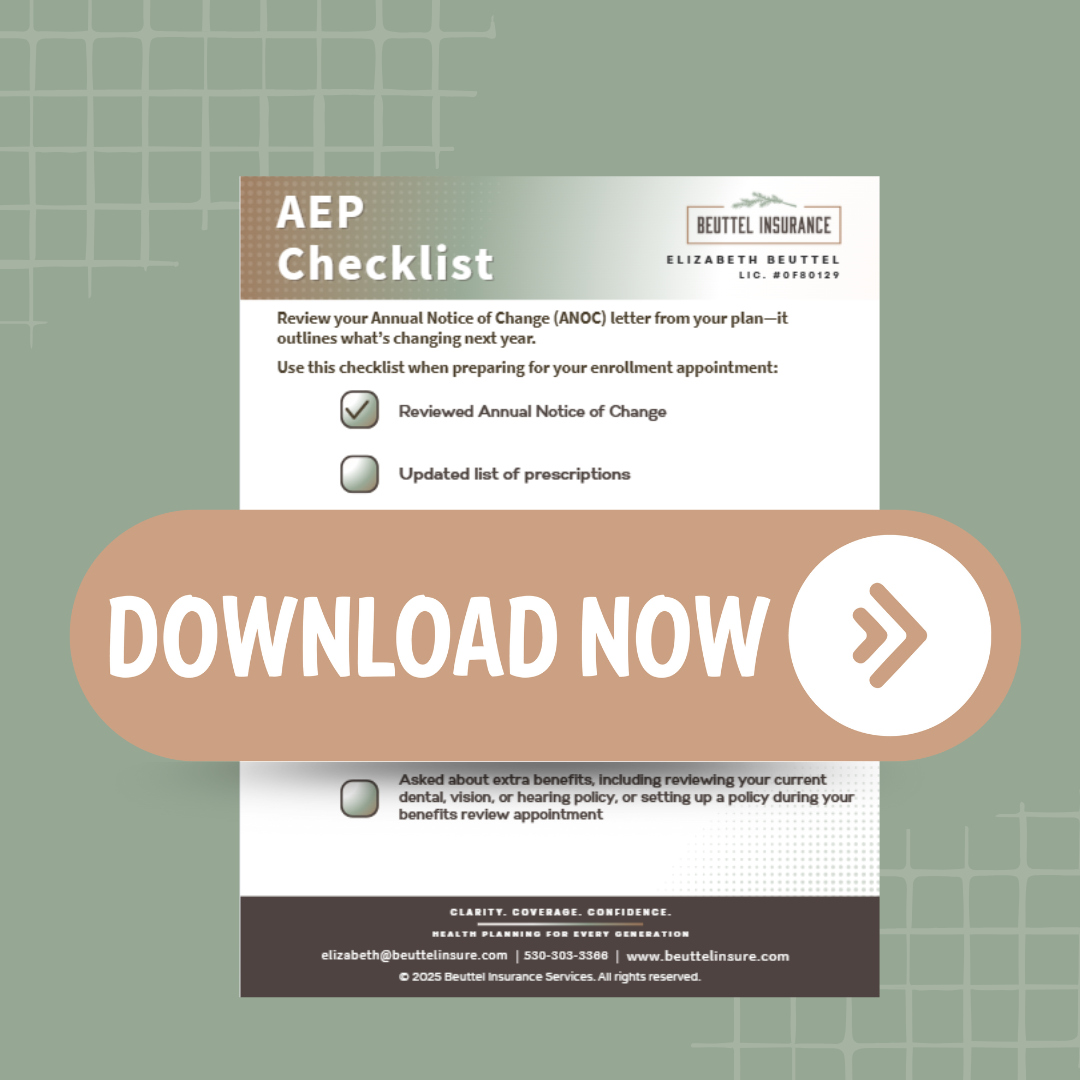 AEP checklist download, with document including bullet points, download button is visible.