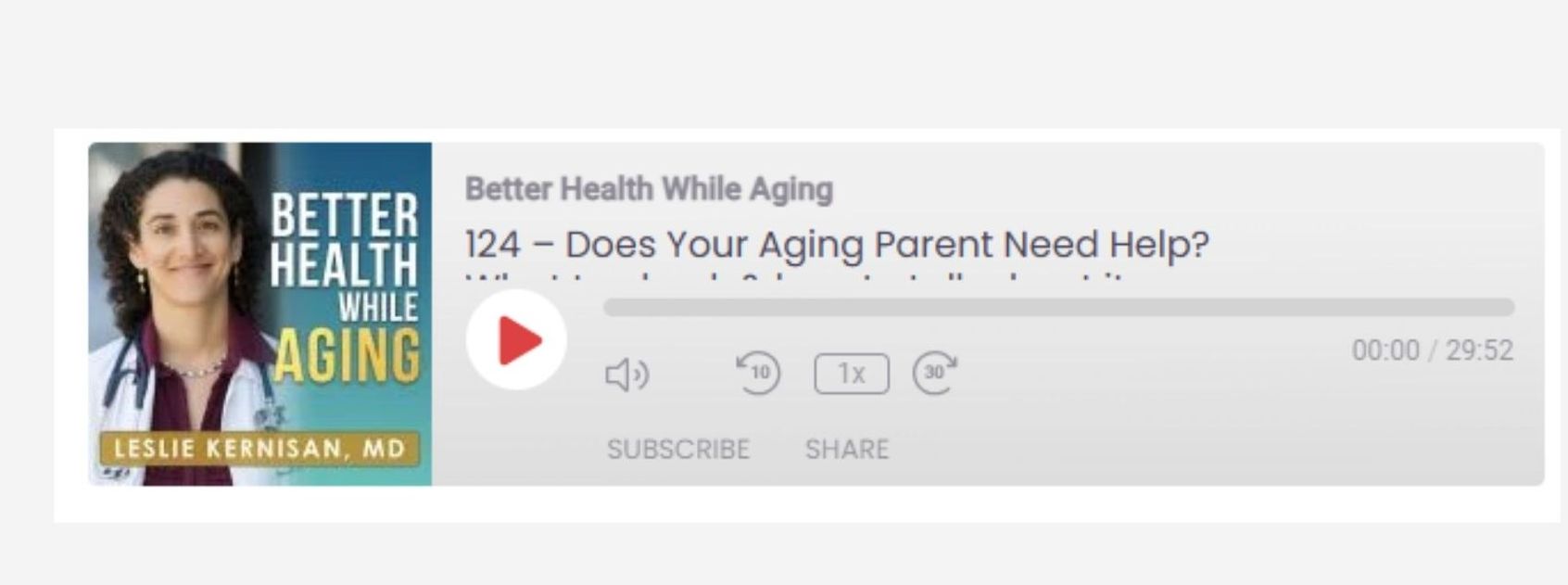 Podcast player for