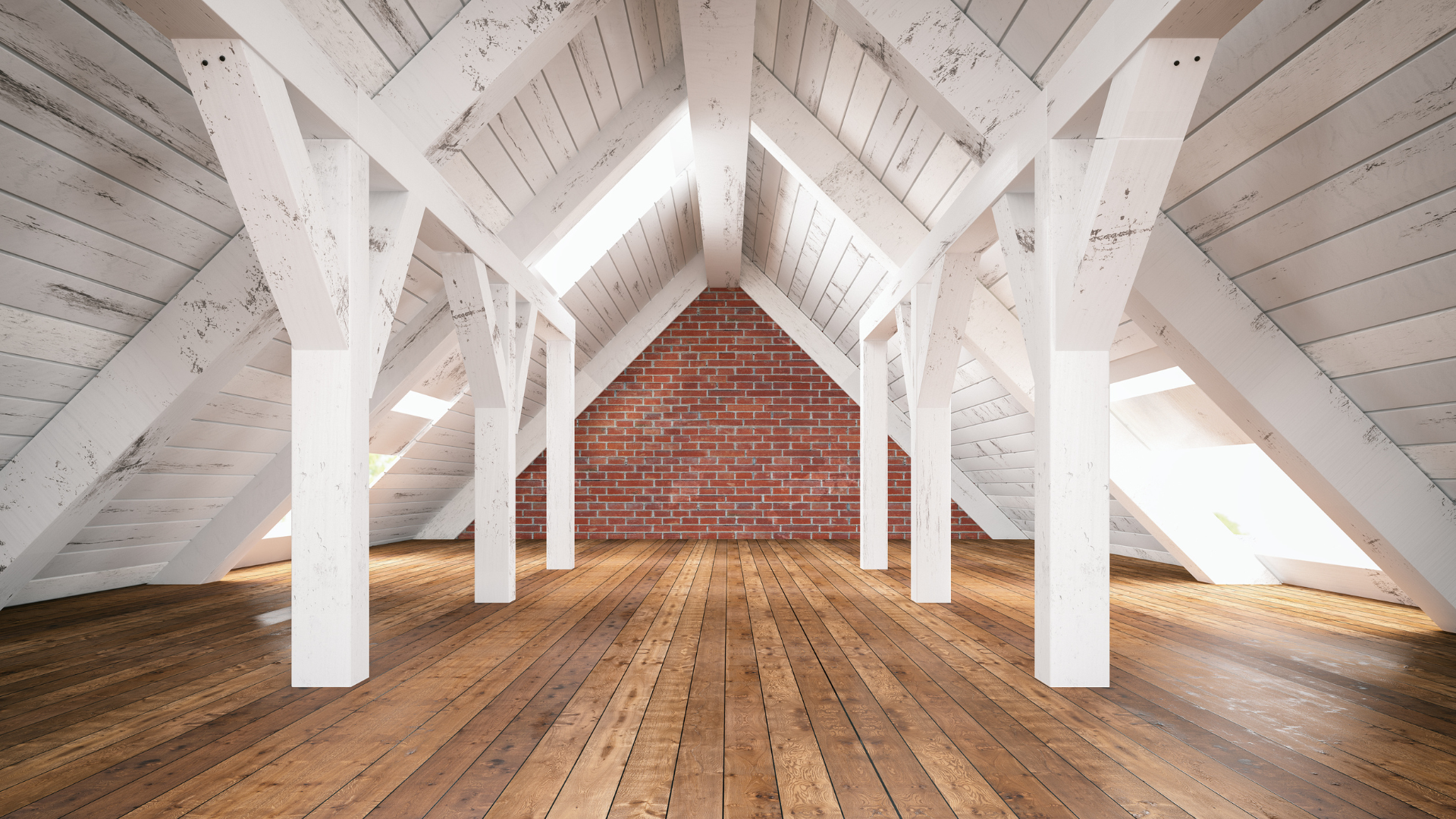 well-ventilated attic