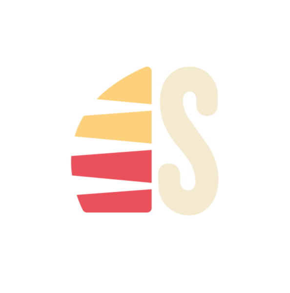 Logo with a geometric design and the letter 