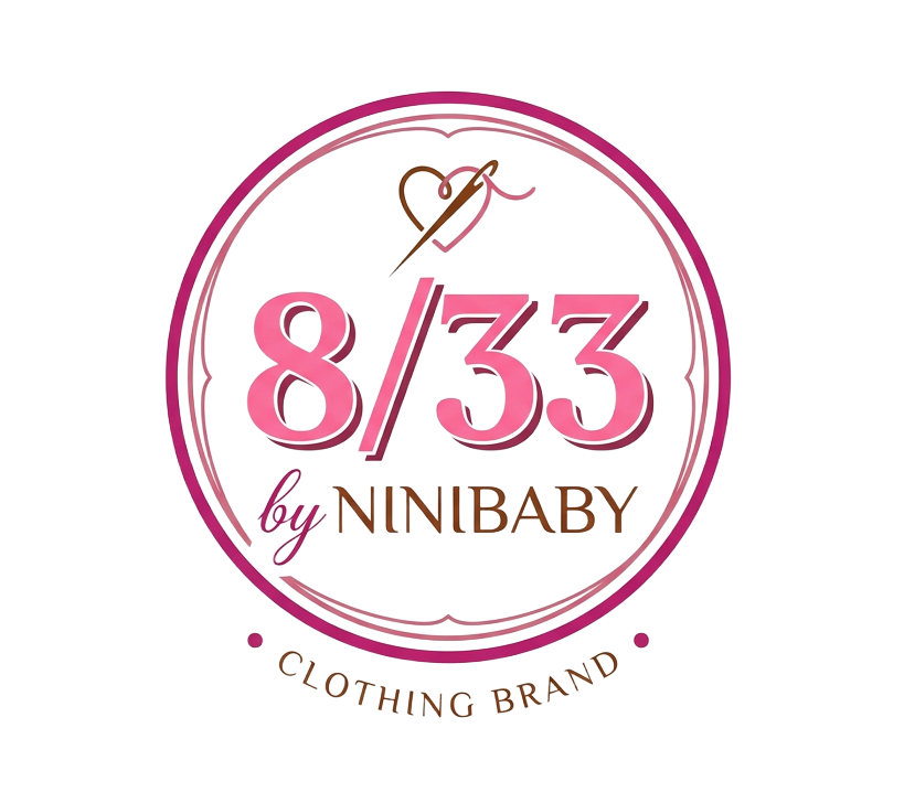clothing brand elephant 8/33 by ninibaby logo