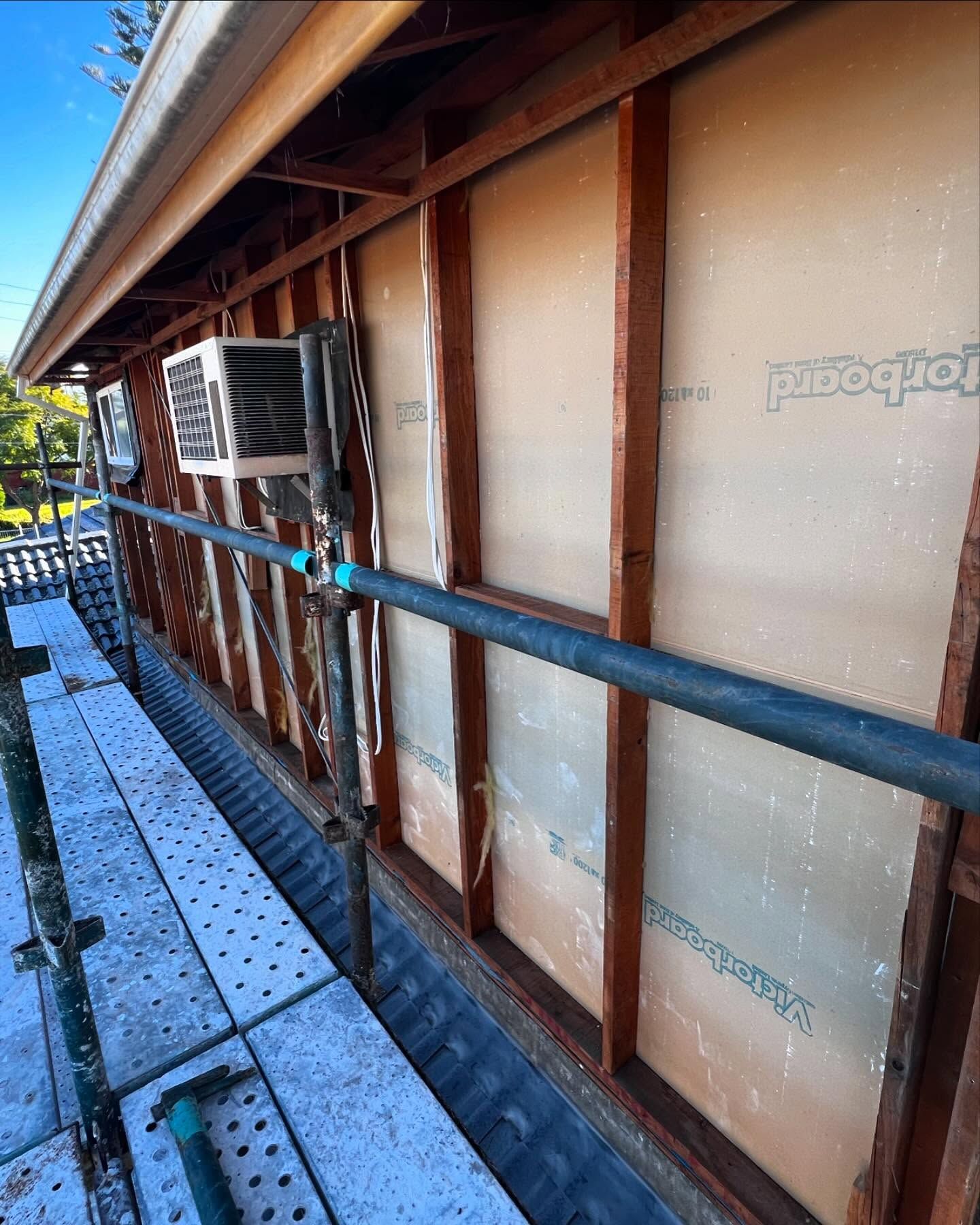 Exterior Wall Under Construction — Ecowave Solutions Asbestos Removal In Gosford, NSW