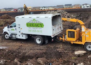 a white truck with the word legacy on it