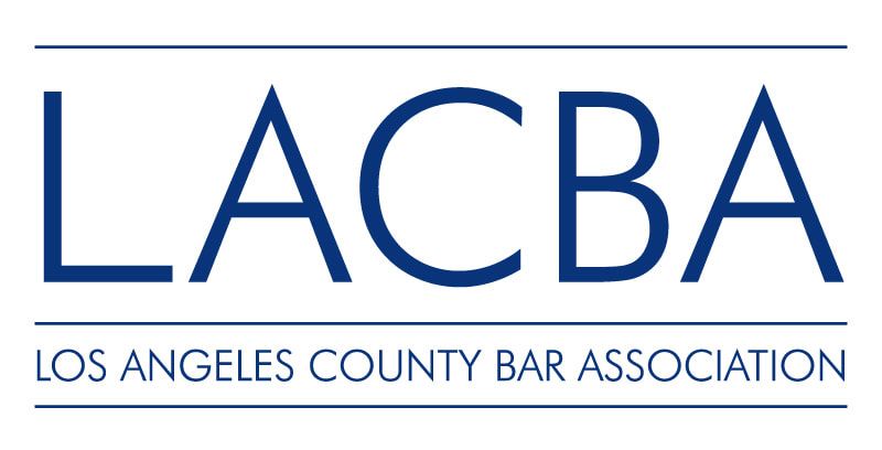 The logo for the los angeles county bar association