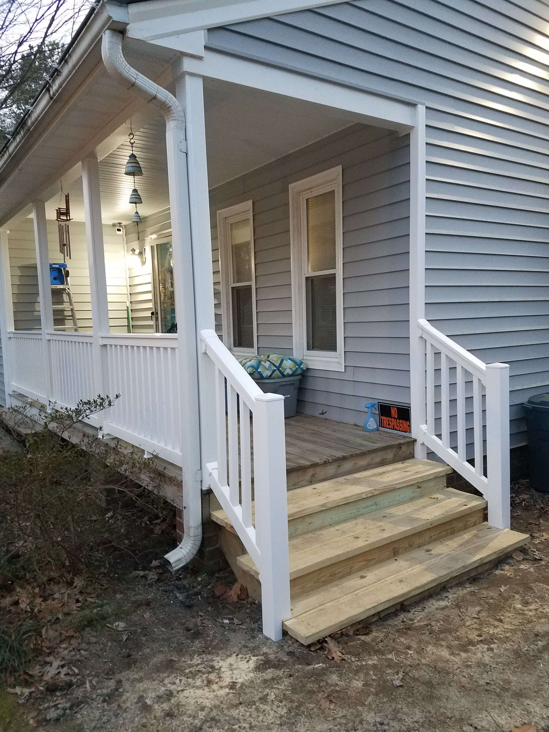 porch railings richmond va, front porch railing midlothian va, deck railings chesterfield va