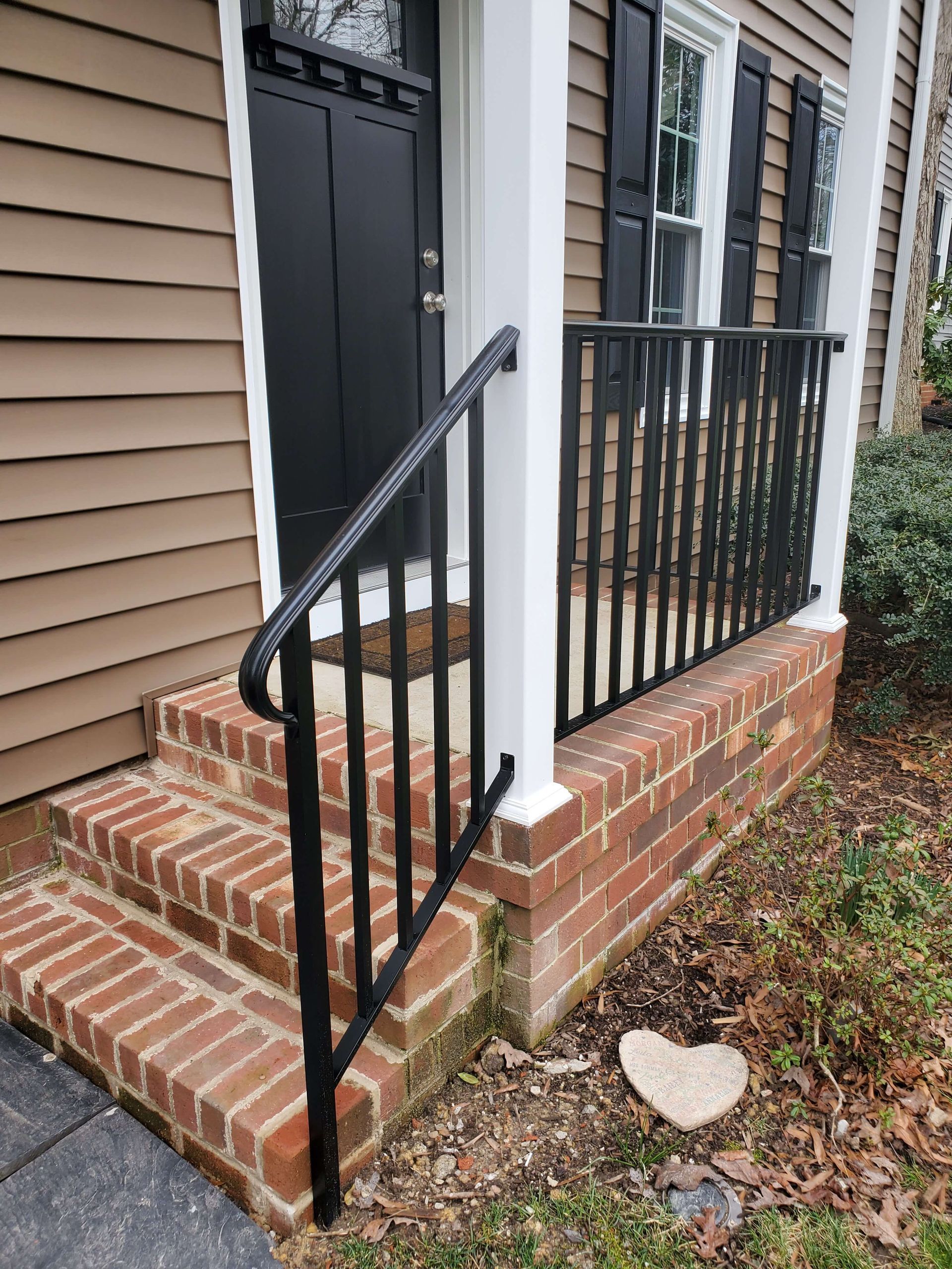 porch railing, porch railing, railing installation, powder coated porch railing, front porch railings, back porch railings, railing for porch, vinyl porch railings