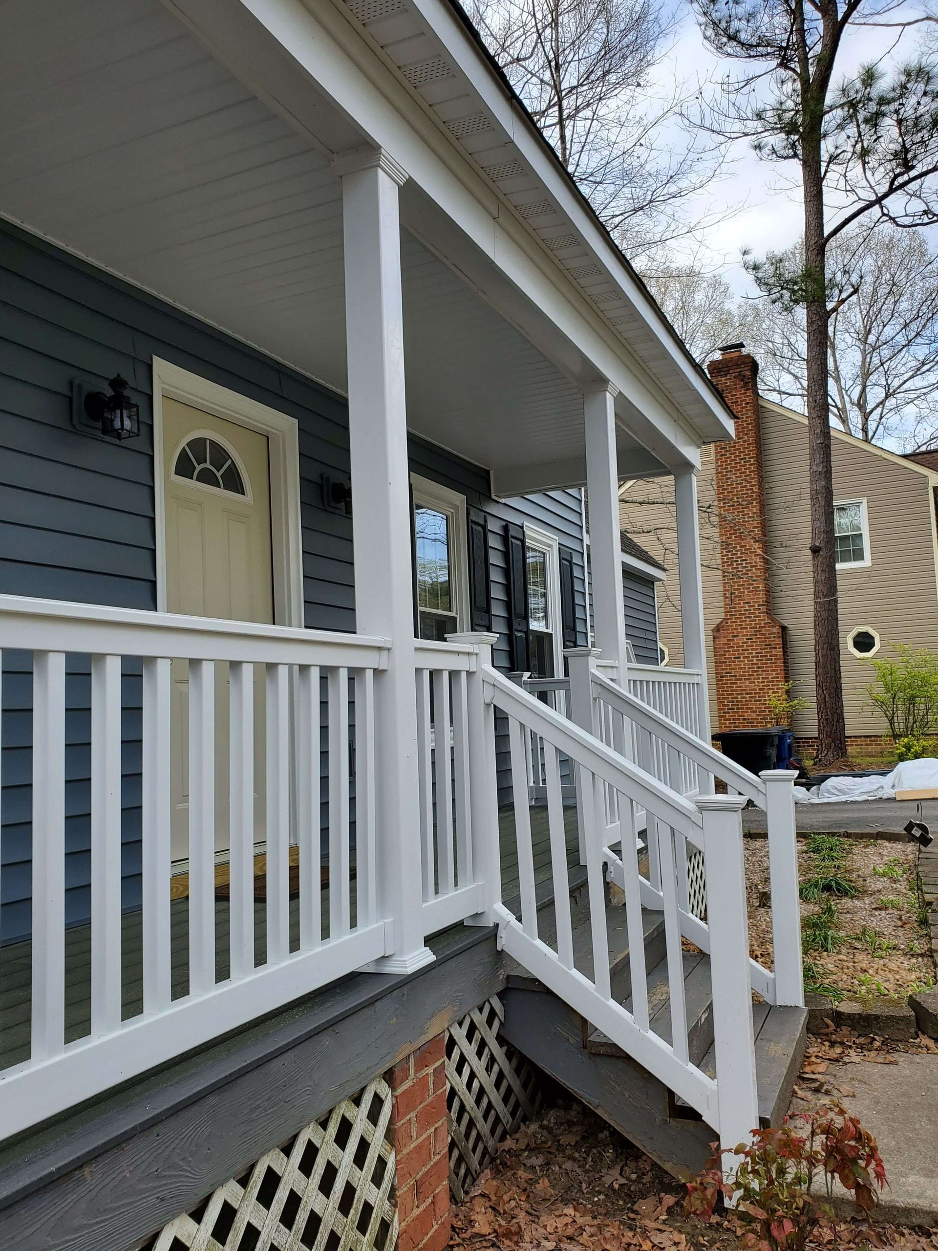 porch railings richmond va, front porch railing midlothian va, deck railings chesterfield va