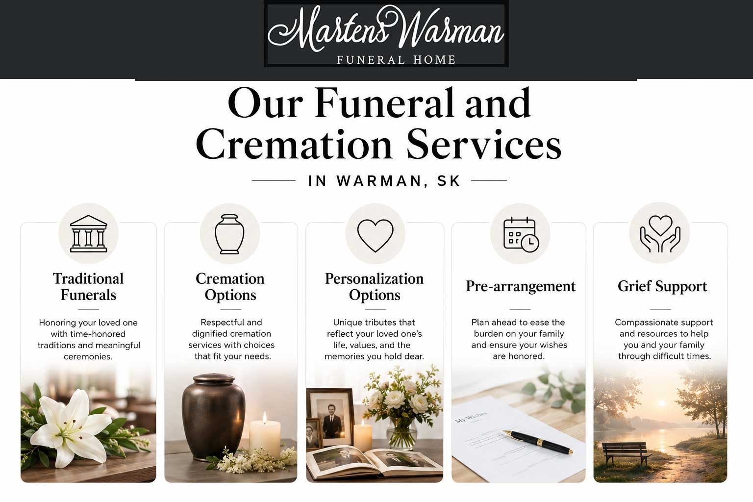 Our Funeral and Cremation Services in Warman, SK