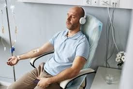 Person receiving a NextGen IV Drip