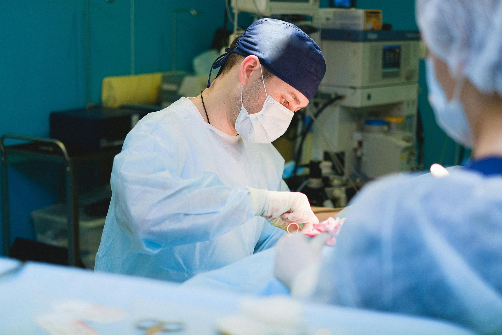 Surgeon doing surgery