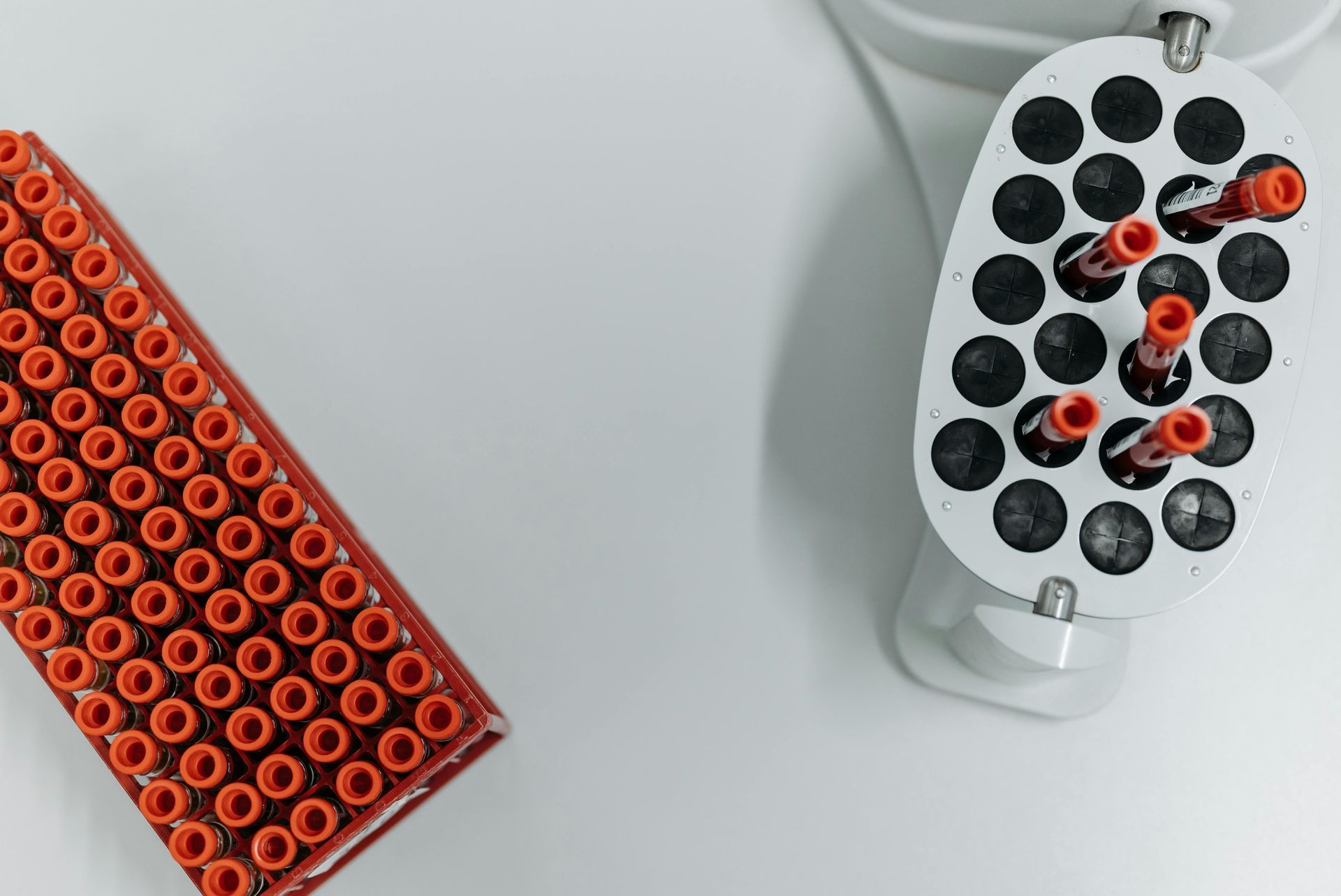 Vials of blood
