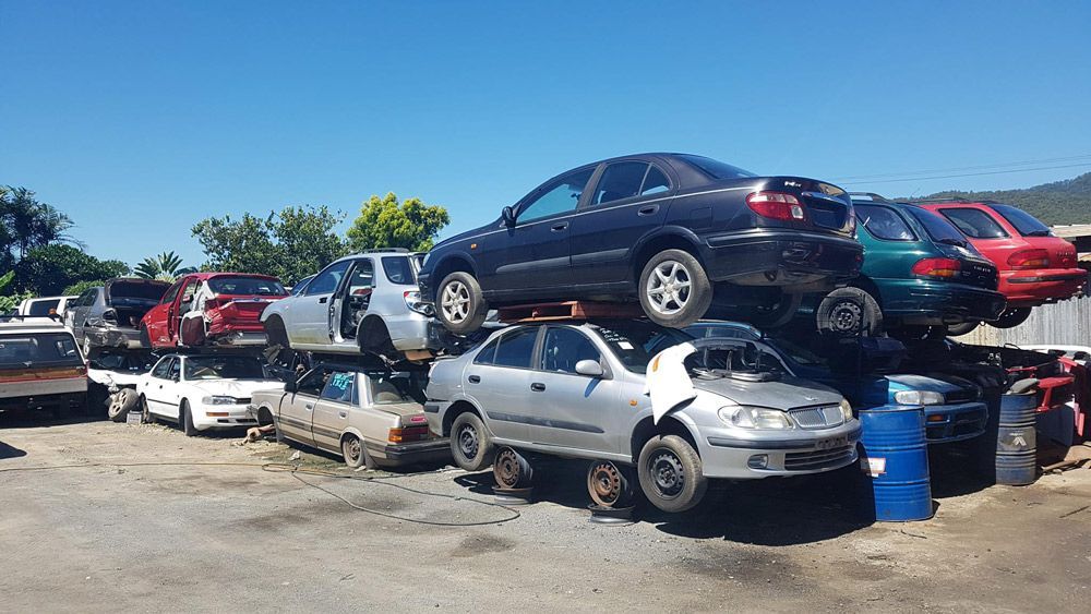 Car Salvage Site — Crossway Wreckers & Mechanical In Gordonvale, QLD
