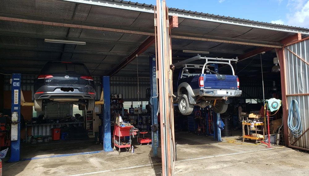 Two Cars in Workshop — Crossway Wreckers & Mechanical In Gordonvale, QLD