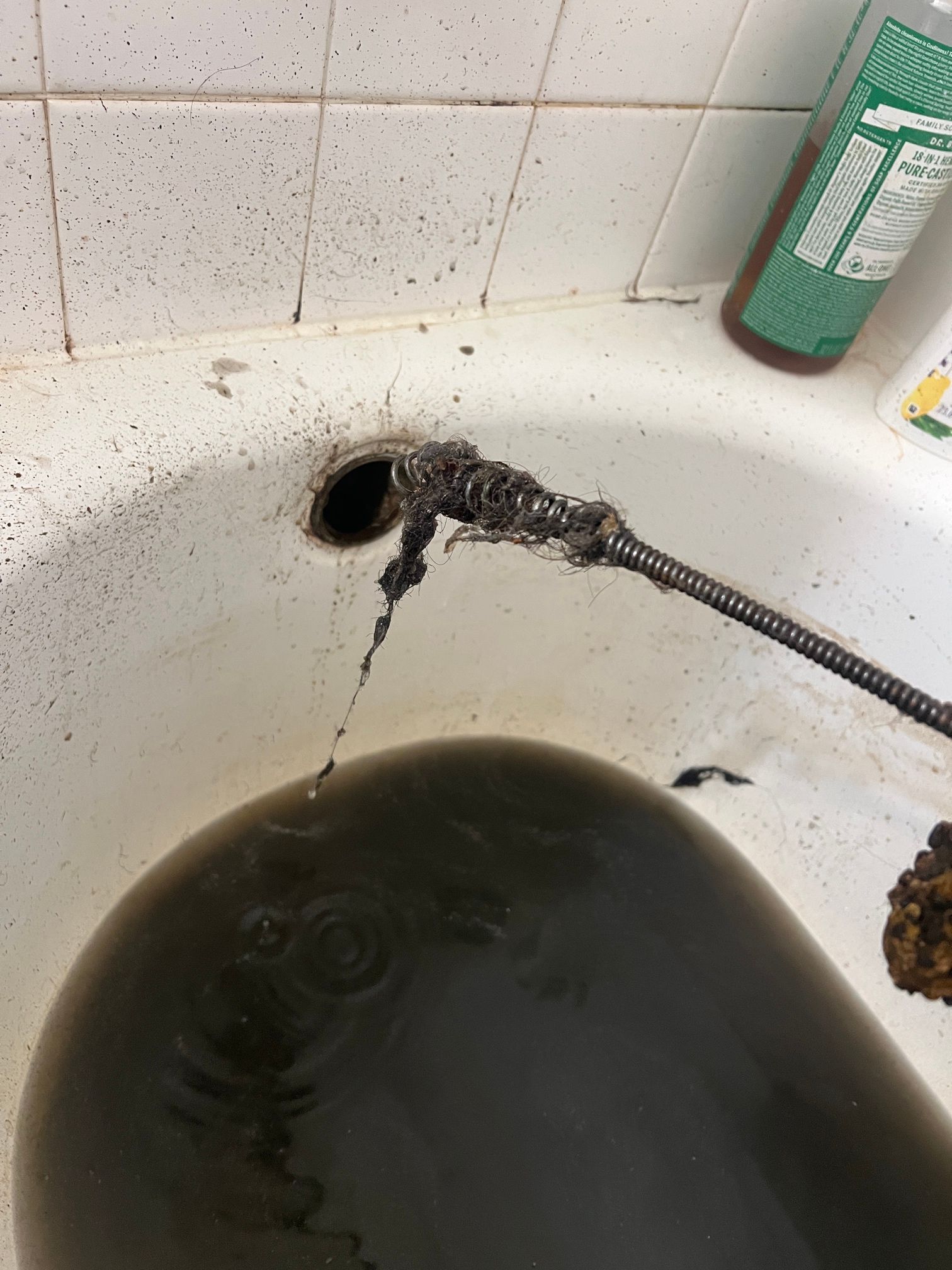 Monarch team drain cleaning in a home in the bay area
