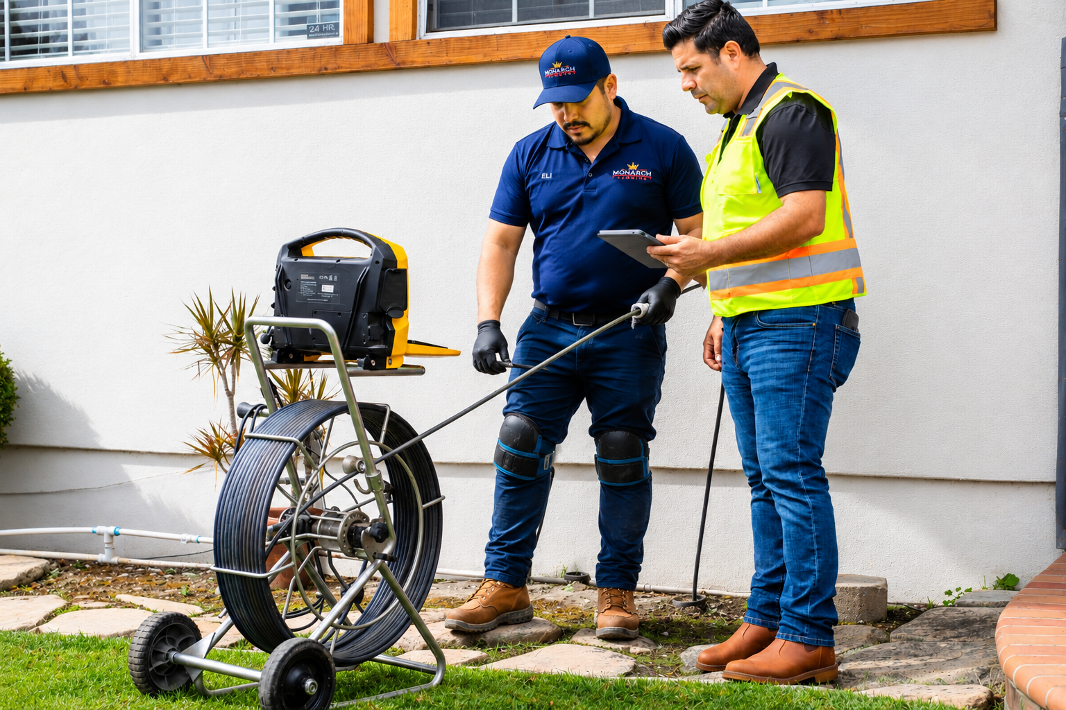 Monarch team performing cctv service in bay area