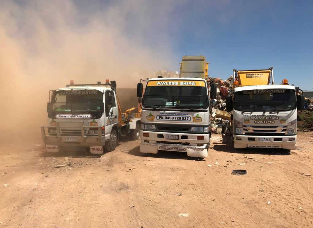 Loading Rubbish On The Truck — Mildura, VIC — Payless Skips Loading Rubbish On The Truck — Mildura, VIC — Payless Skips