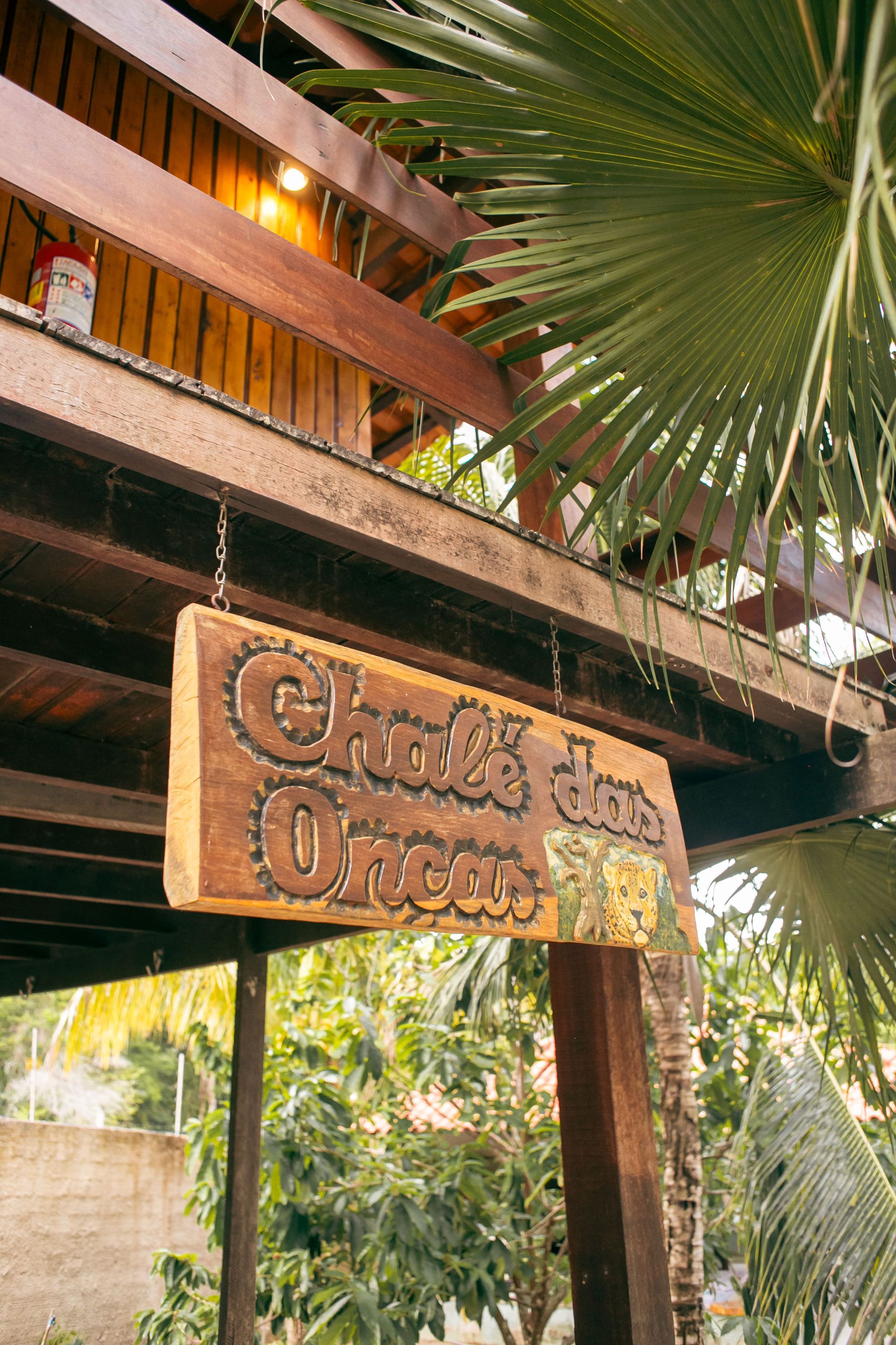 Wooden sign reading 