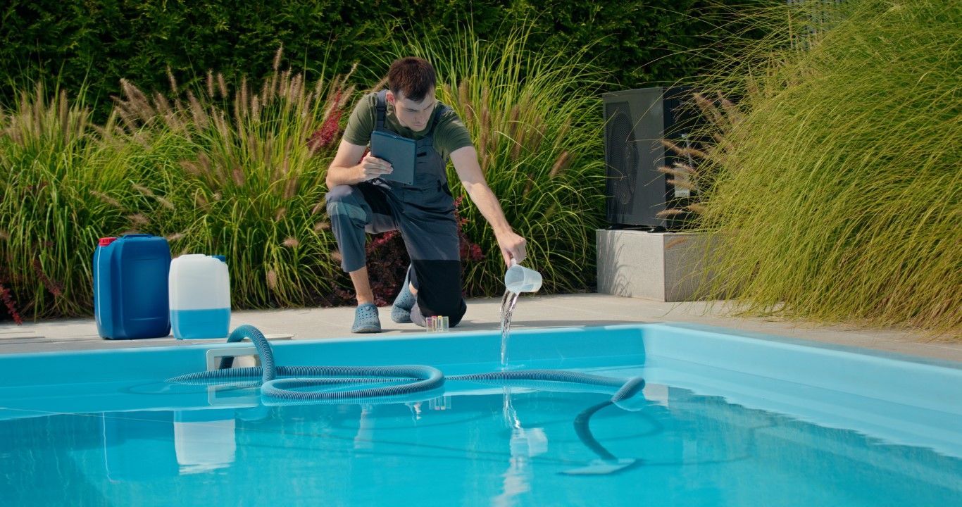 pool seasonal prep process
