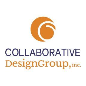 The Collaborative Design Group, Inc. logo on a white background. The Collaborative Design Group, Inc. logo features multiple colors set against a white background.