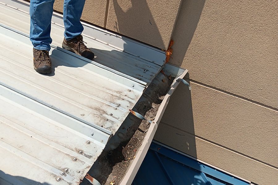 An emergency services repair at M Health Fairview Sports Center. Image of an emergency services repair at M Health Fairview Sports Center in Woodbury, Minnesota.
