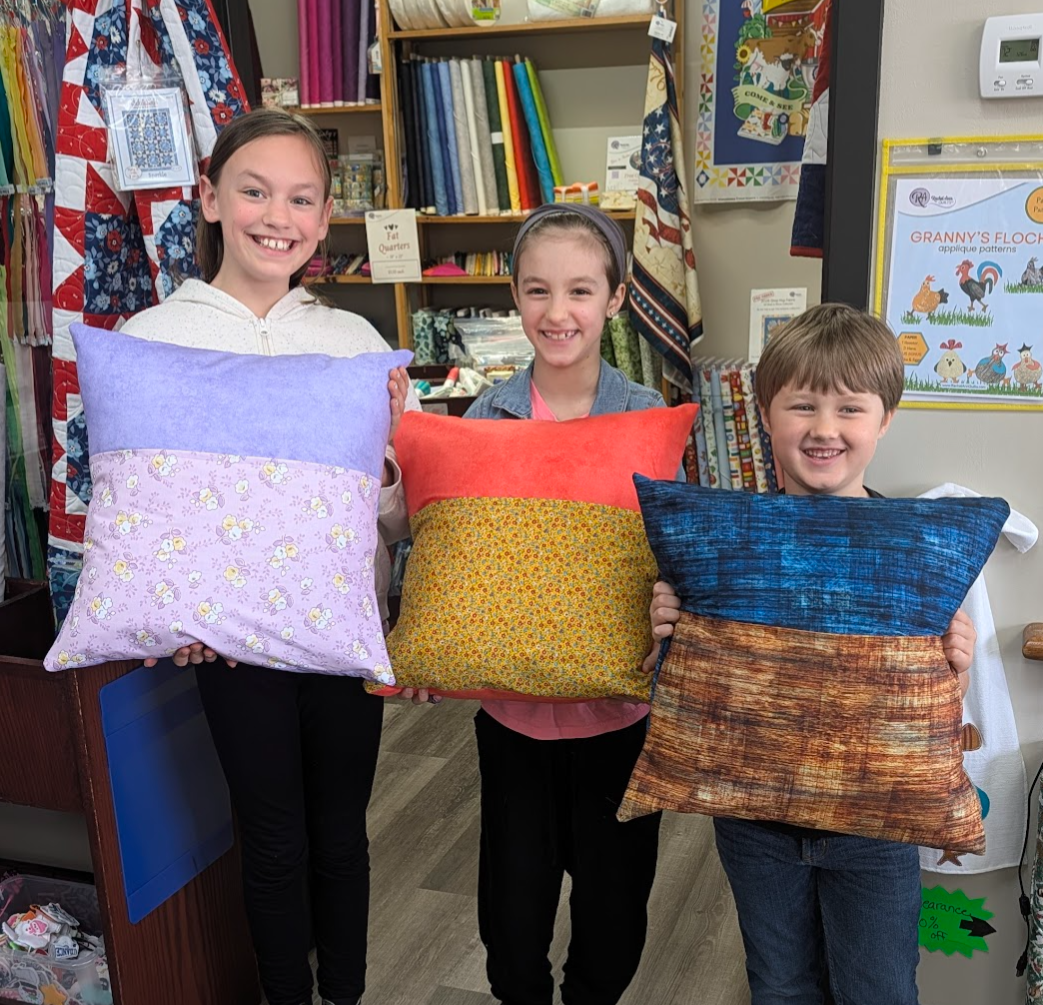 Kids Sew Reading Pillow Reading Pillow Kids Sewing Class at Rachel Ann Quilts