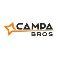 Logo per Campa Bros, caratterizzato da una stella arancione e da un testo.