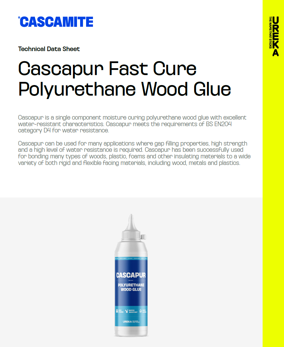 cascapur fast cure polyurethane wood glue