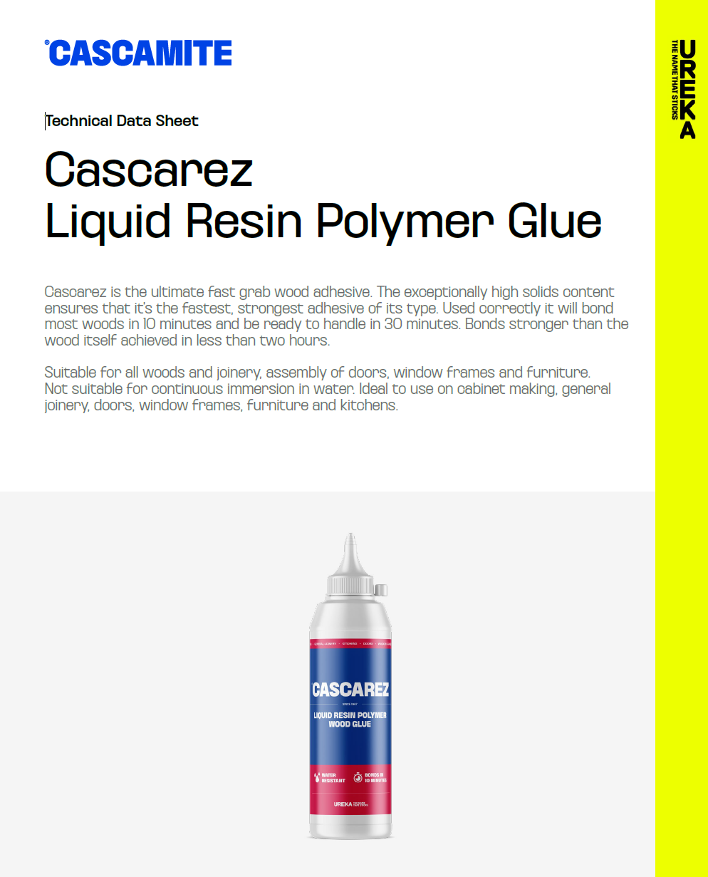 cascarez liquid resin polymer glue
